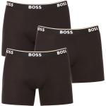 Pánske Designer Boxerky HUGO BOSS BOSS čiernej farby v sexy štýle z bavlny v zľave 