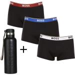 Pánske Designer Boxerky HUGO BOSS BOSS čiernej farby v sexy štýle z bavlny vo veľkosti XXL v zľave 