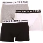 3PACK pánske boxerky Jack and Jones viacfarebné (12081832 - light grey) XXL