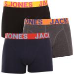 Pánske Boxerky JACK JONES čiernej farby v sexy štýle z bavlny v zľave 