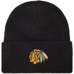 Pánske Zimné čiapky 47 Brand čiernej farby s motívom Chicago Blackhawks s motívom: Chicago v zľave 