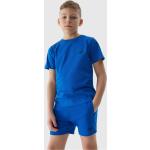 Chlapčenské Detské športové kraťasy 4f modrej farby z bavlny do 10 rokov v zľave 