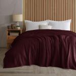 Prehozy na posteľ 4Home vínovej farby v romantickom štýle z bavlny 240x220 v zľave 