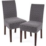 Návleky na stoličky 4Home sivej farby v elegantnom štýle z bavlny 2 ks balenie v zľave 