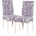 Návleky na stoličky 4Home sivej farby v modernom štýle z polyesteru 2 ks balenie v zľave 