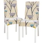 Návleky na stoličky 4Home béžovej farby v elegantnom štýle z polyesteru 2 ks balenie v zľave 
