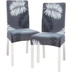 Návleky na stoličky 4Home tmavo šedej farby v elegantnom štýle z polyesteru 2 ks balenie v zľave 
