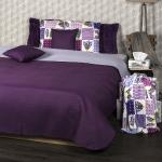 Prehozy na posteľ 4Home svetlo fialovej farby z polyesteru 240x220 v zľave 