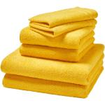 Uteráky Webschatz žltej farby v elegantnom štýle z bavlny 