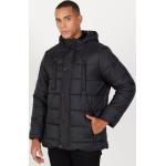 Pánske Zimné kabáty čiernej farby v ležérnom štýle z polyesteru vo veľkosti XL s dlhými rukávmi v zľave 