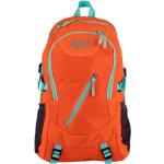 Športové batohy Acra oranžovej farby na zips objem 35 l 