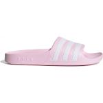 Chlapčenské Plážové šľapky adidas Adilette ružovej farby s pruhovaným vzorom vo veľkosti 28 na leto 