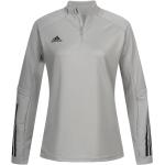 Dámske Futbalové dresy adidas Condivo v športovom štýle s pruhovaným vzorom z polyesteru na zips 