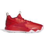 Basketbalové tenisky adidas červenej farby vo veľkosti 38,5 v zľave 