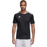 Futbalové dresy adidas Entrada čiernej farby z polyesteru s krátkymi rukávmi 