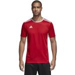Futbalové dresy adidas Entrada červenej farby z polyesteru s krátkymi rukávmi 