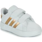 Detská Tenisová obuv adidas Court bielej farby zo syntetiky vo veľkosti 20 Zľava 