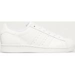 Detské Kožené tenisky Adidas Originals bielej farby v minimalistickom štýle z kože vo veľkosti 35,5 Vegan 