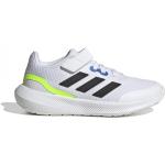 Chlapčenská Bežecká obuv adidas Runfalcon bielej farby s pruhovaným vzorom vo veľkosti 33 Zľava 