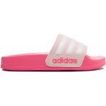 Detské Plážové šľapky adidas Adilette ružovej farby v športovom štýle zo syntetiky vo veľkosti 29 na leto 