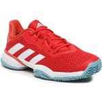 Detská Tenisová obuv adidas Barricade červenej farby v športovom štýle vo veľkosti 35 Zľava 