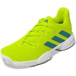 Detská Tenisová obuv adidas Barricade zelenej farby v športovom štýle vo veľkosti 35 Zľava 