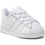 Dievčenské Kožené tenisky adidas Superstar bielej farby z kože vo veľkosti 25 v zľave 