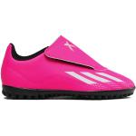 Detské Kožené čižmy adidas X Speedportal ružovej farby v športovom štýle z koženky vo veľkosti 38 na zimu 