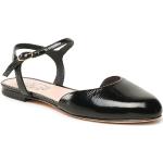 Dámske Kožené sandále AGL čiernej farby vo veľkosti 34 na leto 