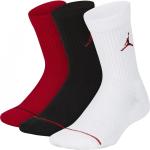 Air Jordan 3 Pack Crew Socks Juniors Gym Red Junior 1-4