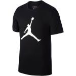 Pánske Tričká s dlhým rukávom Nike Air Jordan čiernej farby v ležérnom štýle s okrúhlym výstrihom s dlhými rukávmi vhodné do práčky v zľave 