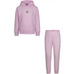 Air Jordan Fleece Hoodie and Jogger Tracksuit Set Pink/Black 5-6 let
