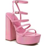 Dámske Kožené sandále Aldo ružovej farby z koženky vo veľkosti 40 v zľave na leto 
