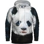 Dámska Jesenná móda sivej farby vo veľkosti XXL s kapucňou s motívom: Panda Zľava na zimu 