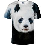 Dámske Tričká s krátkym rukávom sivej farby vo veľkosti XXL s krátkymi rukávmi s motívom: Panda v zľave 