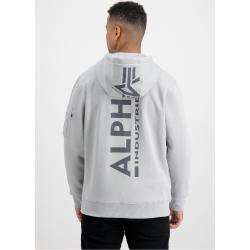 Alpha Industries - Back Print Hoody - Pastel Grey - XXL