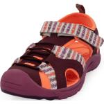 Detské Športové sandále alpine pro tmavo červenej farby v streetwear štýle zo syntetiky vo veľkosti 35 na zips v zľave na leto 