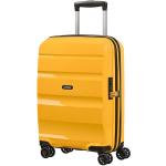 Malé cestovné kufre American Tourister žltej farby na zips integrovaný zámok objem 33 l 