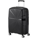 Stredné cestovné kufre American Tourister čiernej farby z plastu integrovaný zámok objem 70 l 