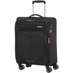 Malé cestovné kufre American Tourister čiernej farby z polyesteru na zips integrovaný zámok objem 43 l 