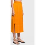 Dámske Midi sukne American Vintage oranžovej farby vo vintage štýle zo syntetiky s dĺžkou: Pod kolená v zľave 