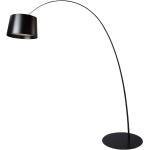 LED stojacie lampy Ángel Cerdá čiernej farby v minimalistickom štýle z kovu s nastaviteľnou výškou v zľave 