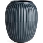 Vázy atracítovej farby z keramiky s výškou 20 cm s priemerom 20 cm 