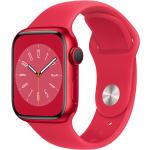 Inteligentné hodinky Apple Watch červenej farby v športovom štýle Sledovanie polohy 
