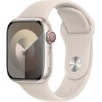 Inteligentné hodinky Apple Watch striebrošedej farby v športovom štýle 