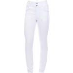 Dámske Elastické nohavice Ardon bielej farby v elegantnom štýle z bavlny vo veľkosti 5 XL na Svadbu 