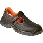 Pánske Kožené sandále Ardon čiernej farby vo veľkosti 45 na suchý zips na leto 