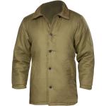 Pánske Zimné kabáty Ardon zelenej farby z bavlny vo veľkosti XXL na gombíky Kapucňa 