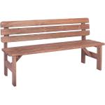 Záhradné lavičky tmavo hnedej farby z borovicového dreva pre 3 osoby 3 ks balenie morený povrch ekologicky udržateľné 