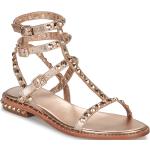Dámske Kožené sandále Ash zlatej farby vo veľkosti 40 metalické na leto 